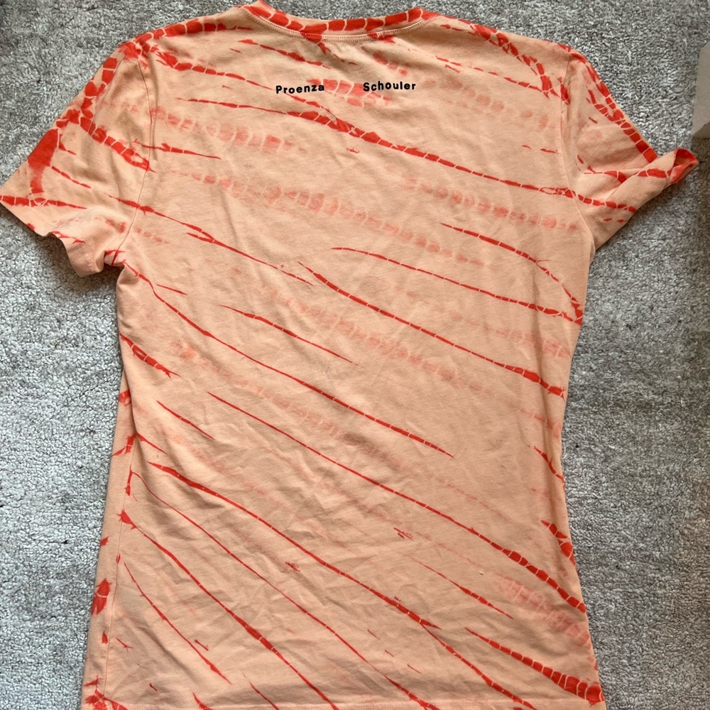 Proenza Schouler orange, tie-dye cotton T-shirt